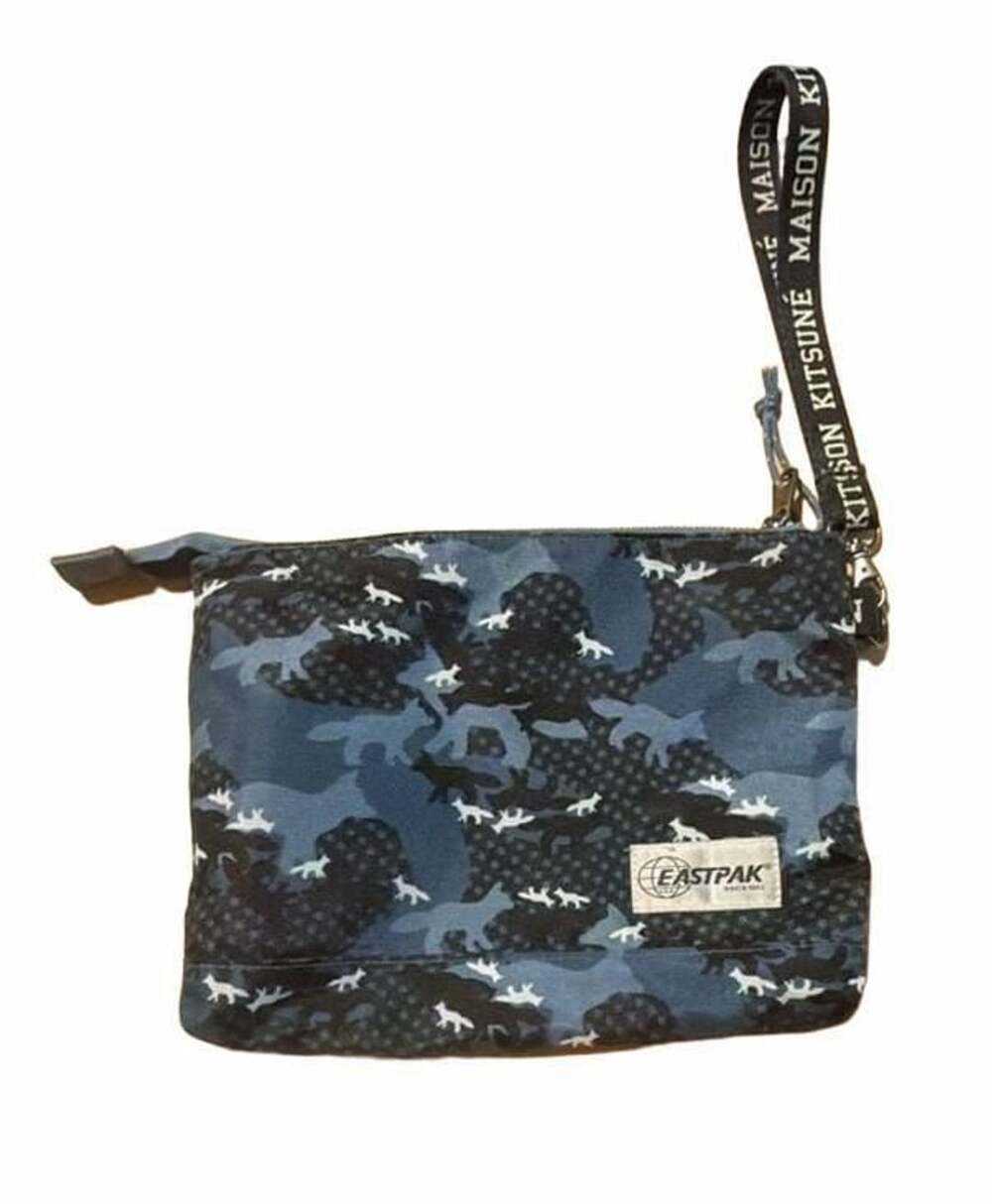 Maison Kitsune x Eastpak Blue Camouflage Isabella Pouch